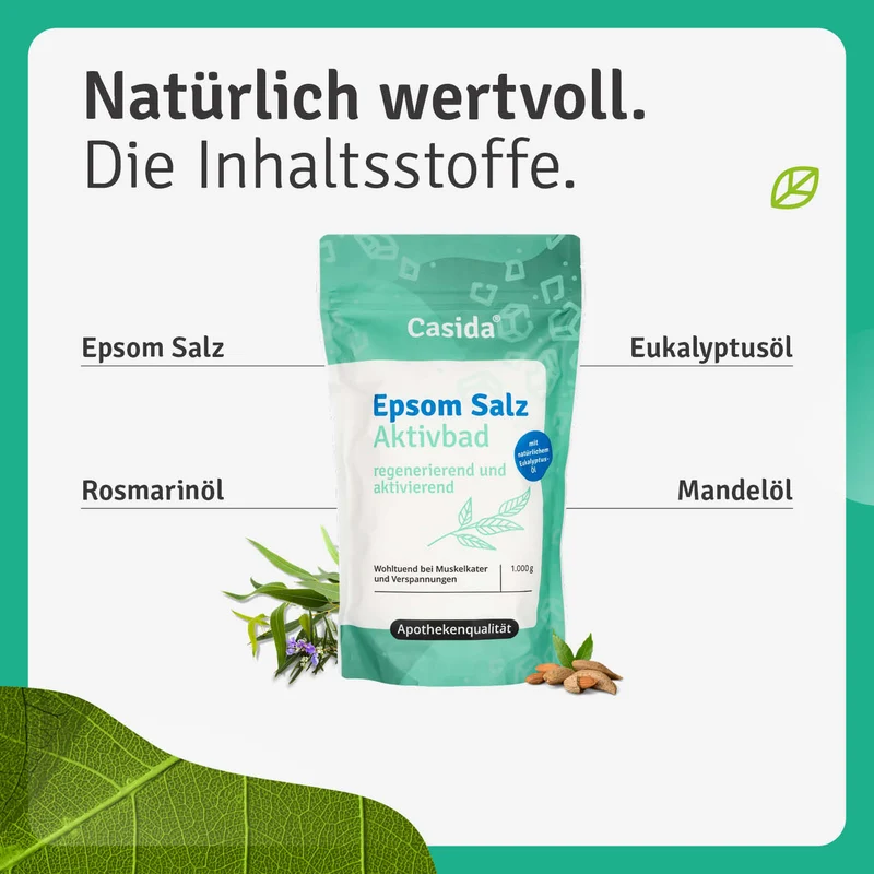 Epsom Salz Aktivbad mit Eukalyptus und Rosmarin