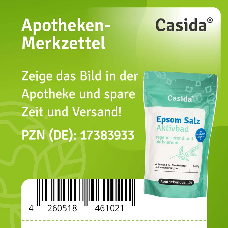 Epsom Salz Aktivbad mit Eukalyptus und Rosmarin