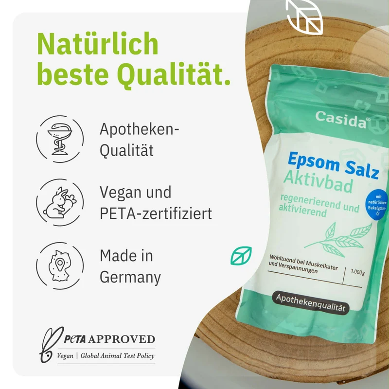 Epsom Salz Aktivbad mit Eukalyptus und Rosmarin