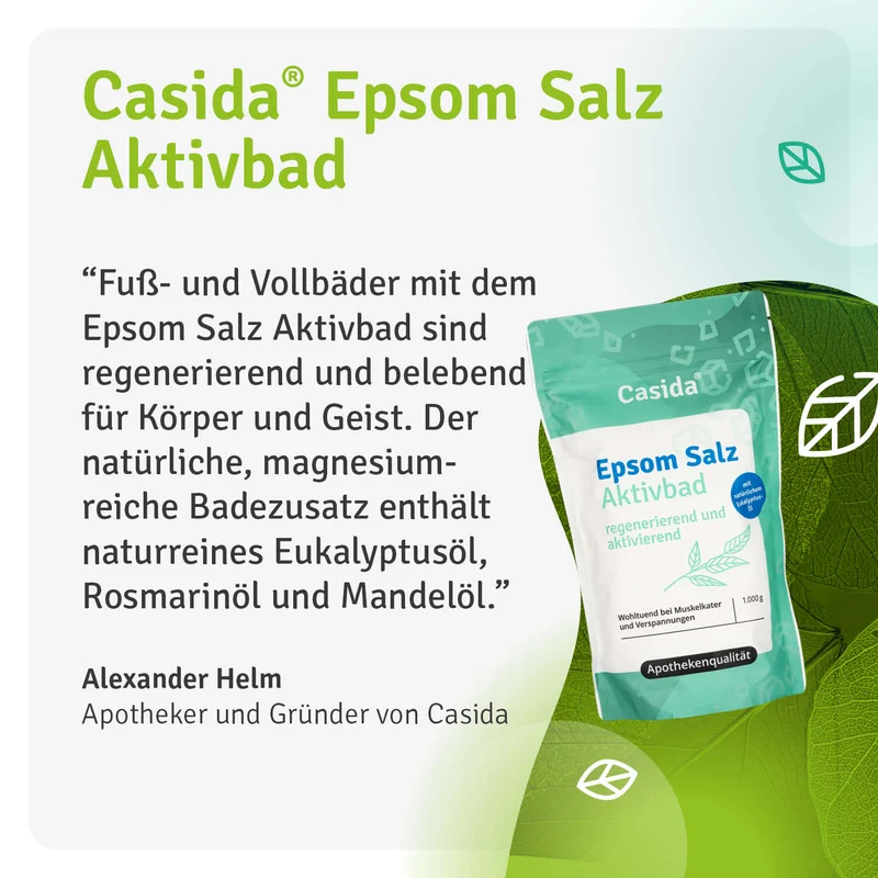 Epsom Salz Aktivbad mit Eukalyptus und Rosmarin