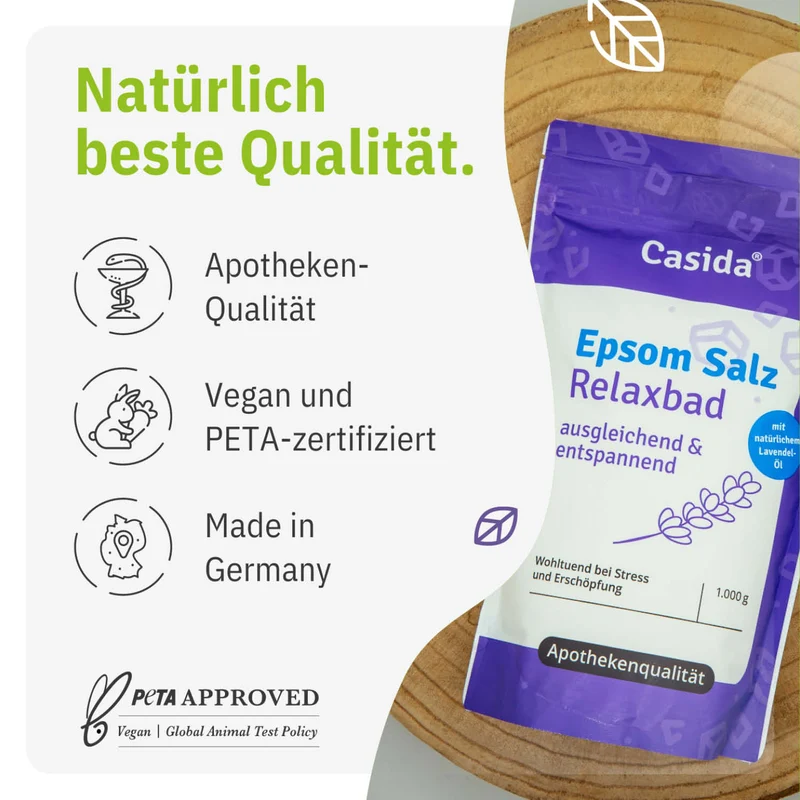 Epsom Salz Relaxbad mit Lavendel