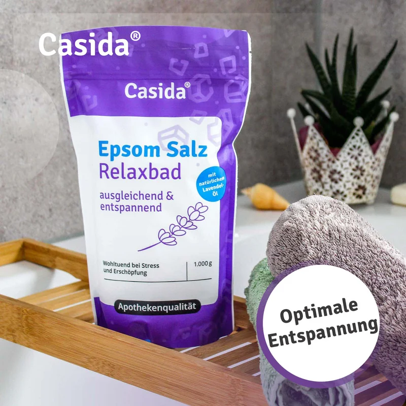 Epsom Salz Relaxbad mit Lavendel