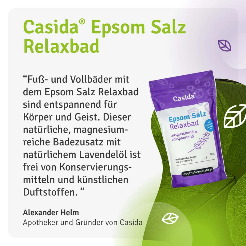 Epsom Salz Relaxbad mit Lavendel