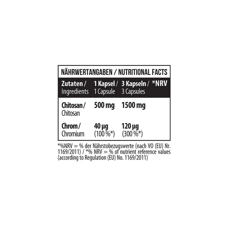 Chitosan mit Chrom 120 Kapseln