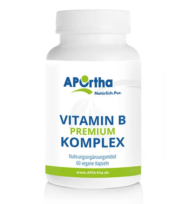 APOrtha Vitamin B Premium Komplex, 60 vegane Kapseln