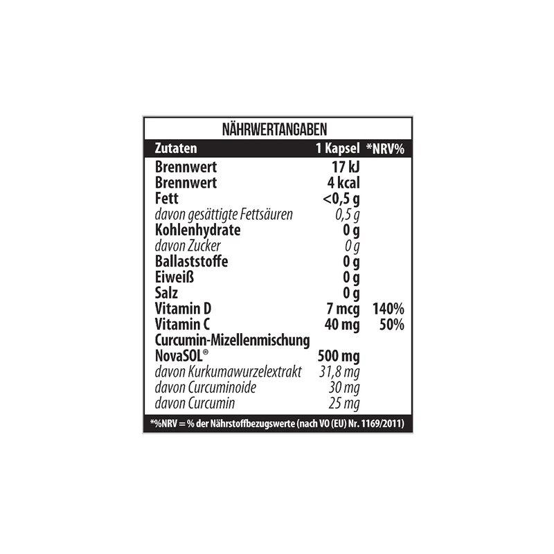 Curcumin NovaSOL® 60 Liquid Kapseln
