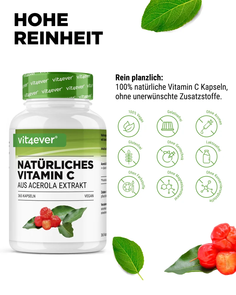 Natürliches Vitamin C aus Acerola