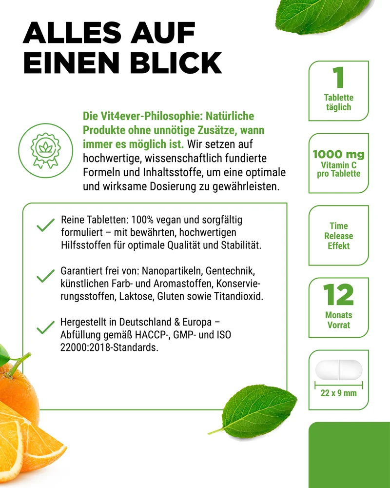 Vitamin C 1000 mg hochdosiert