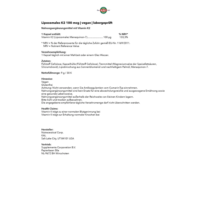 Liposomales K2