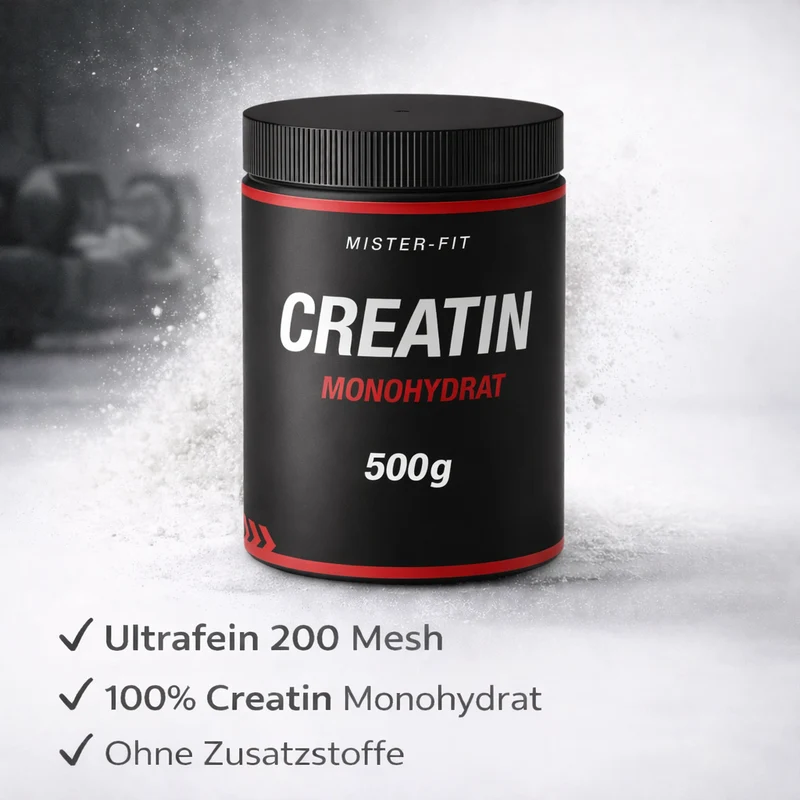 Mister-Fit Creatin Monohydrat ultrafein (200 Mesh), 500 g