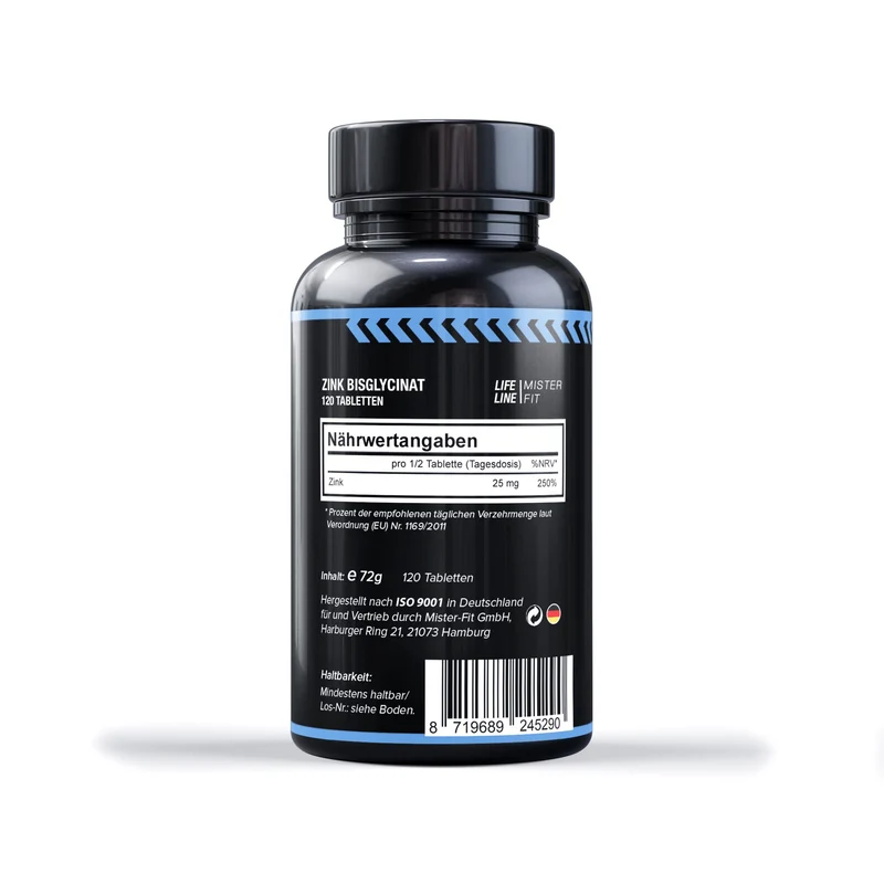 Mister-Fit Zink Bisglycinat 50mg, 120 Tabletten