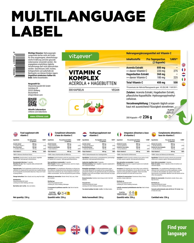 Natürlicher Vitamin C Komplex