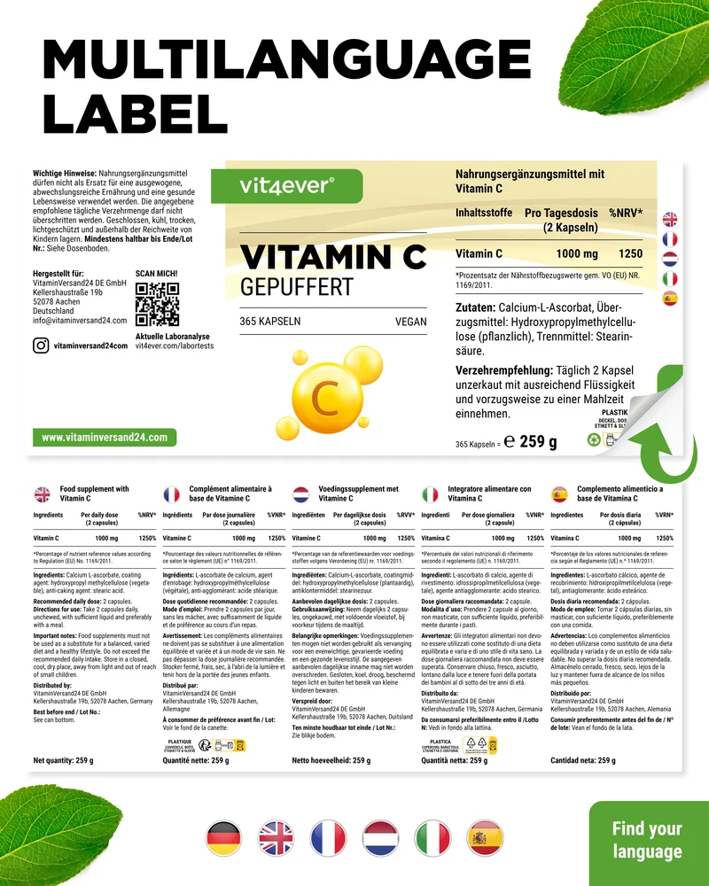 Vitamin C - Calciumascorbat