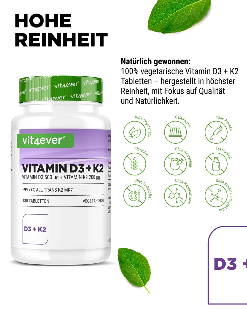 Vitamin D3 20.000 I.E. + Vitamin K2 200 mcg
