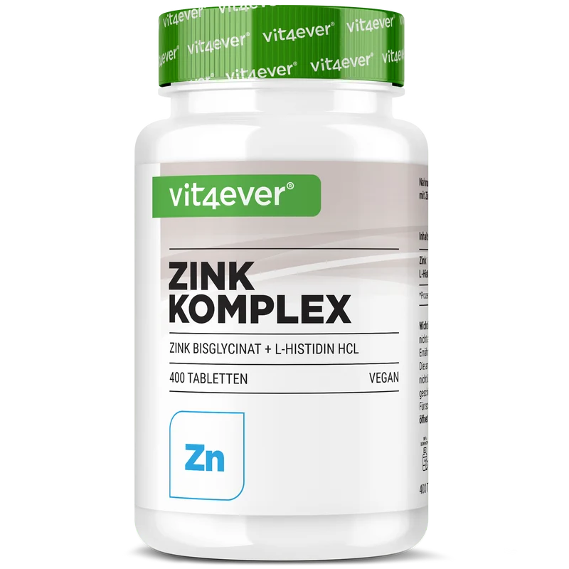 Zink 25 mg Komplex mit Bisglycinat + L-Histidin