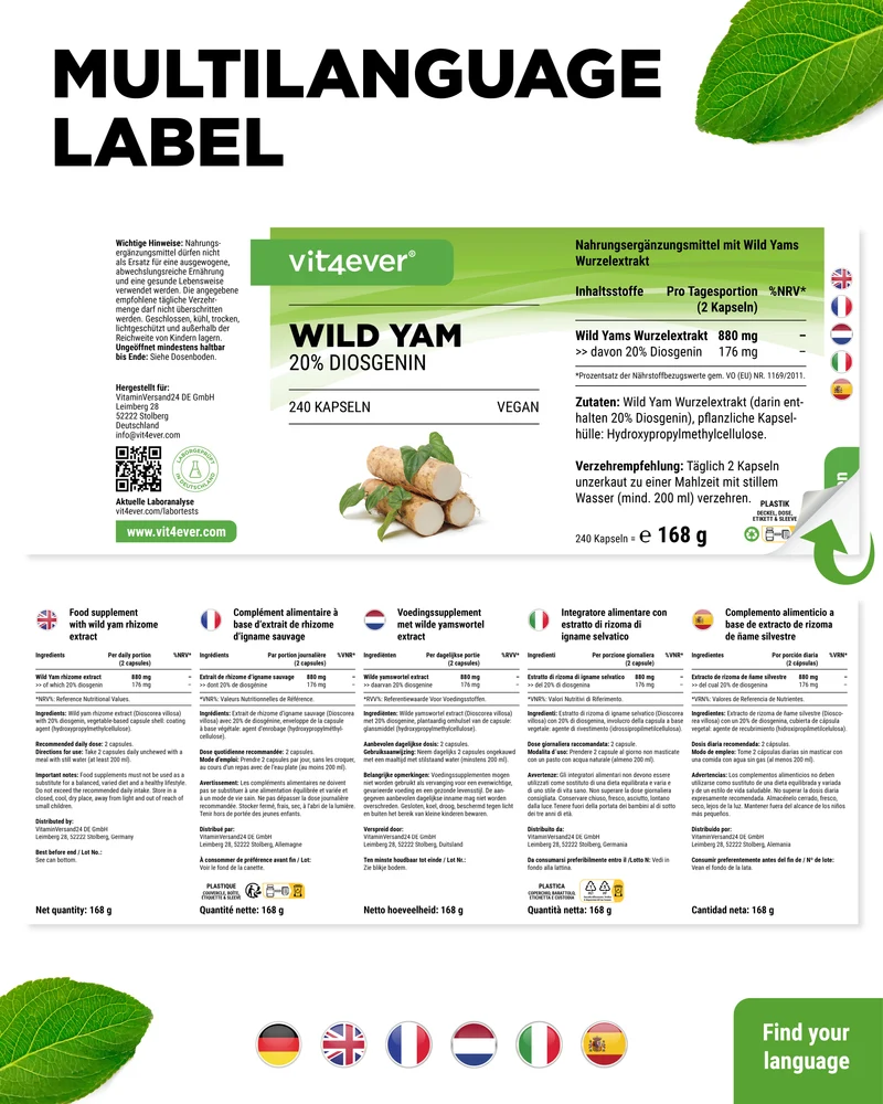 Mexican Wild Yam Extrakt