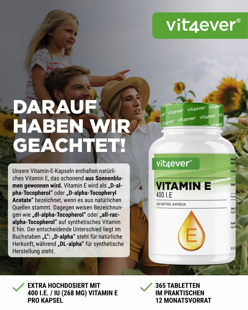 Vitamin E 400 I.E. Softgels