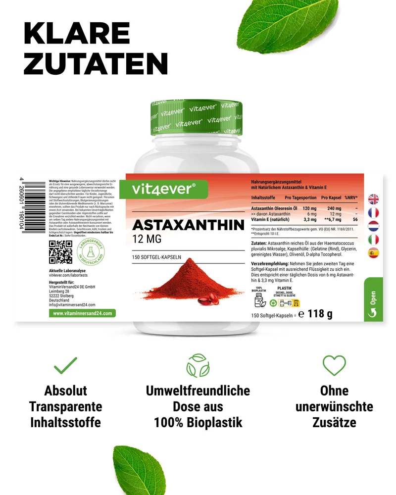 Astaxanthin - 12 mg