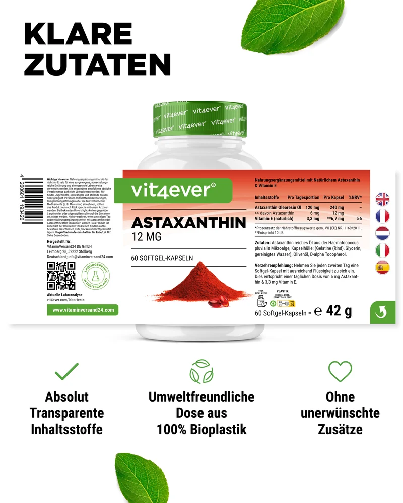 Astaxanthin - 12 mg