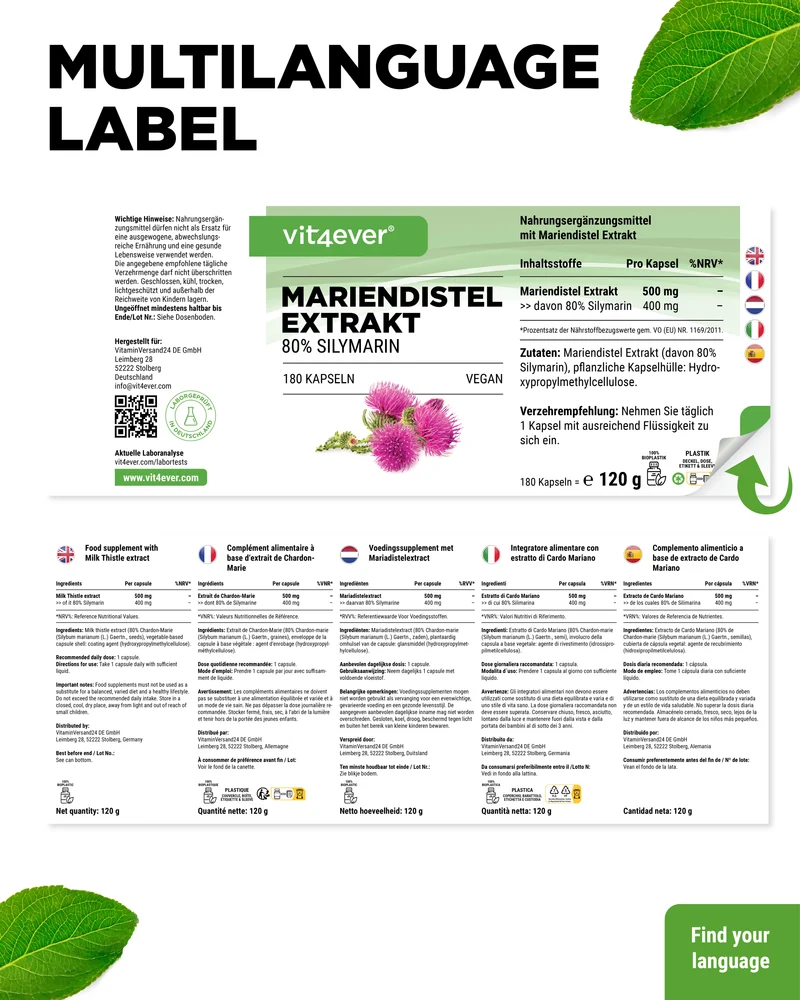 Mariendistel Extrakt 500 mg