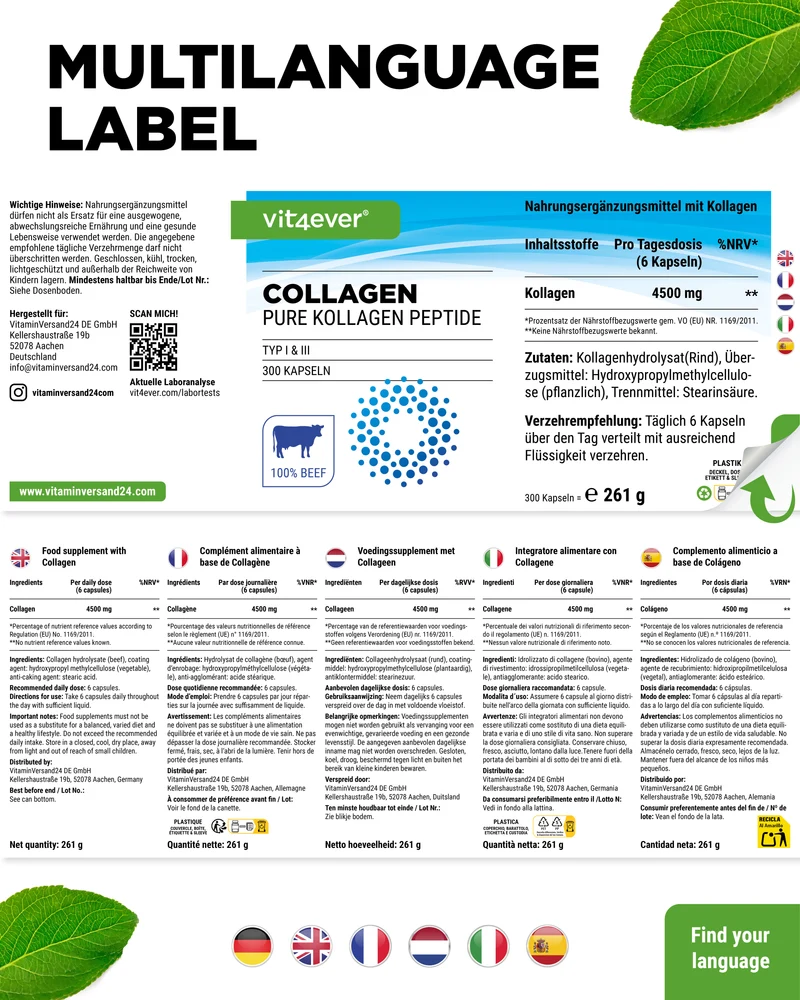 Kollagen Kapseln / Tabletten