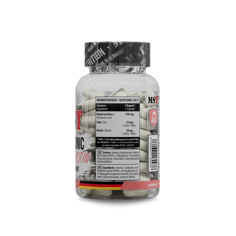 Hyaluronic Acid + Biotin 90 Caps