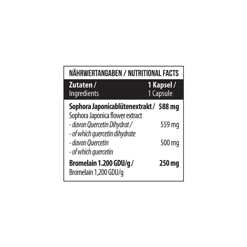 Quercetin Bromelain 60 Kapseln