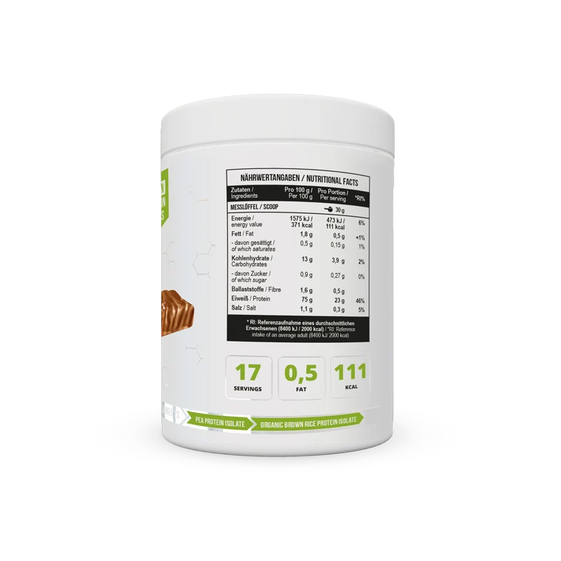 Protein Isolate Vegan 510 g Salted caramel