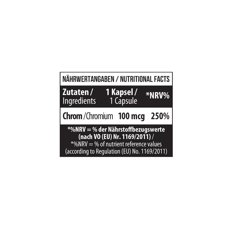 Healthy® Chromium picolinate 60 Caps
