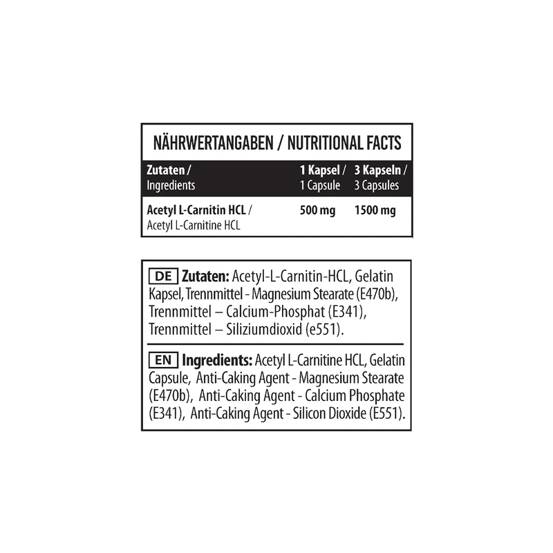 L-Carnitine Acetyl 90 Kapseln