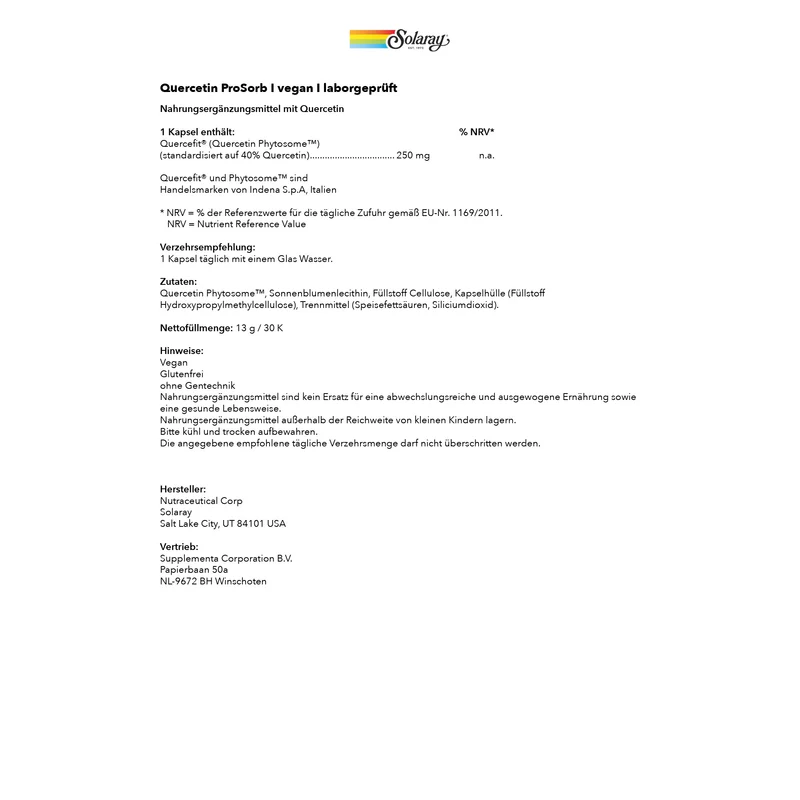 Quercetin ProSorb