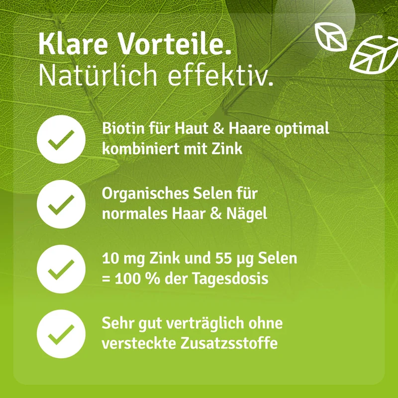 Biotin Komplex mit Zink + Selen