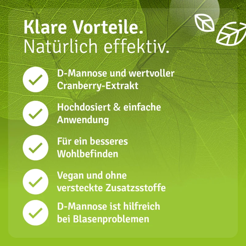 Femina Komplex mit D-Mannose, Cranberry & Vitamin C