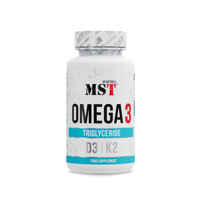 Omega 3 Triglyceride D3 + K2 60 softgels