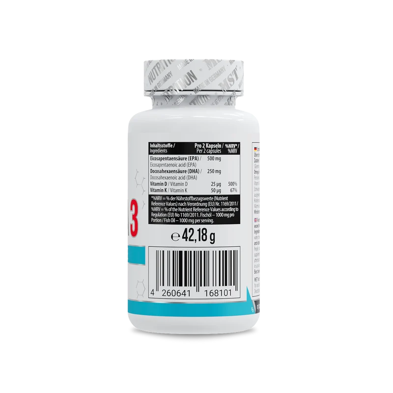 Omega 3 Triglyceride D3 + K2 60 softgels