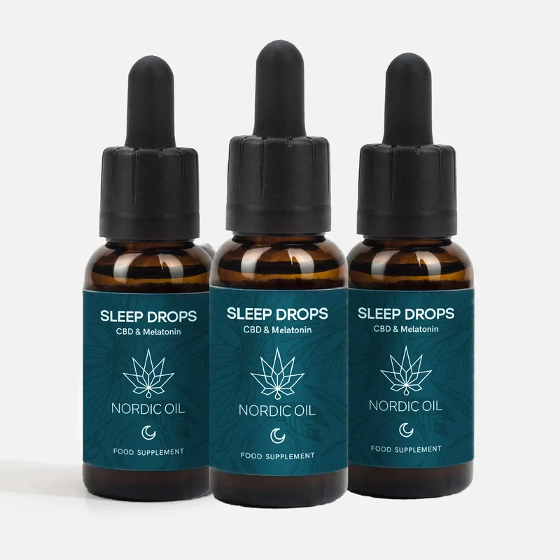 3er-Pack: CBD Schlaftropfen mit Melatonin