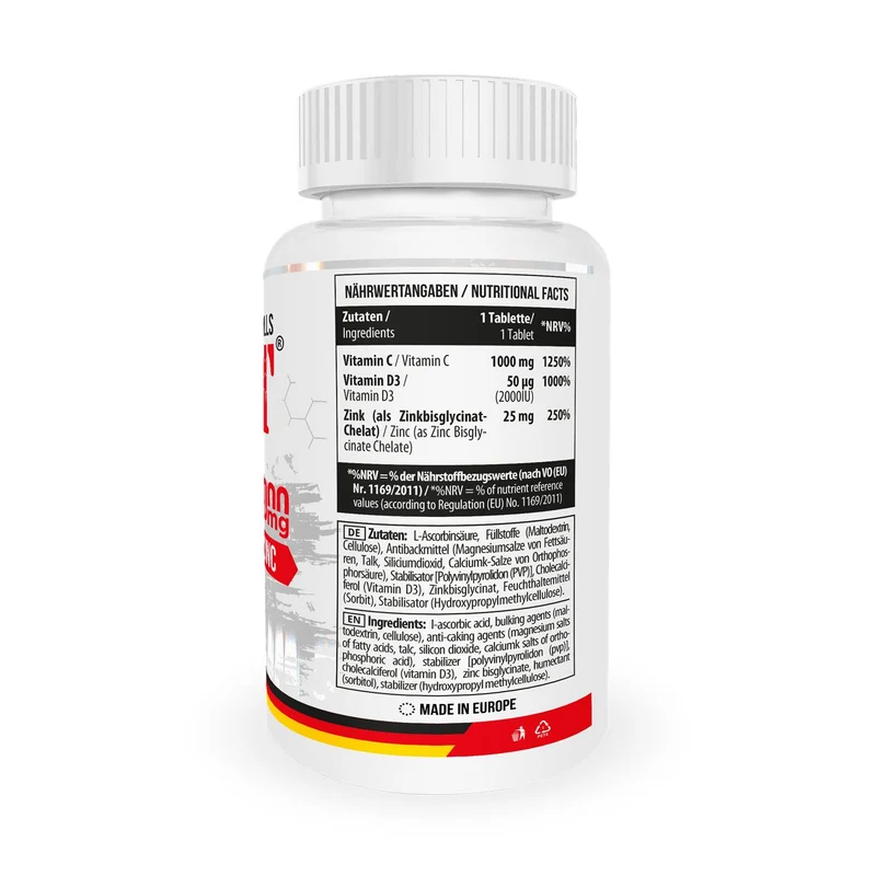Vitamin C 1000 + D3 + Zn 100 pills