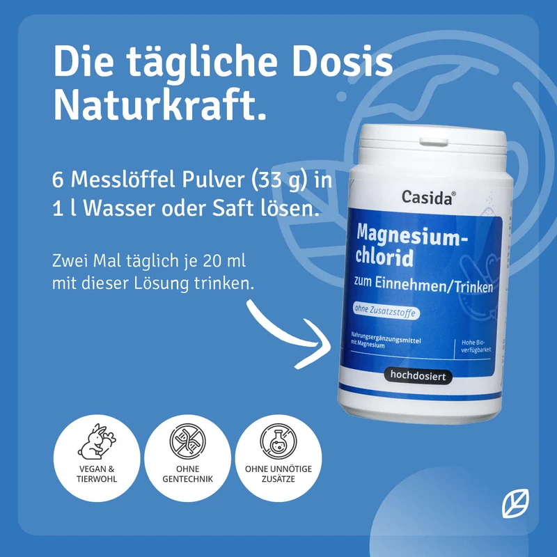 Magnesiumchlorid zum Einnehmen / Trinken