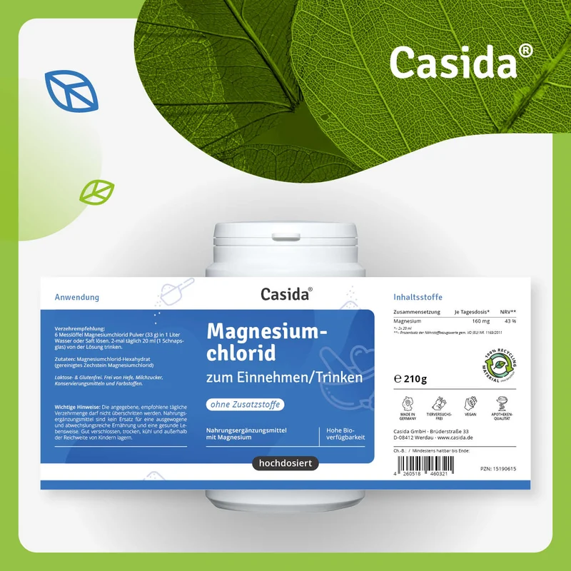 Magnesiumchlorid zum Einnehmen / Trinken