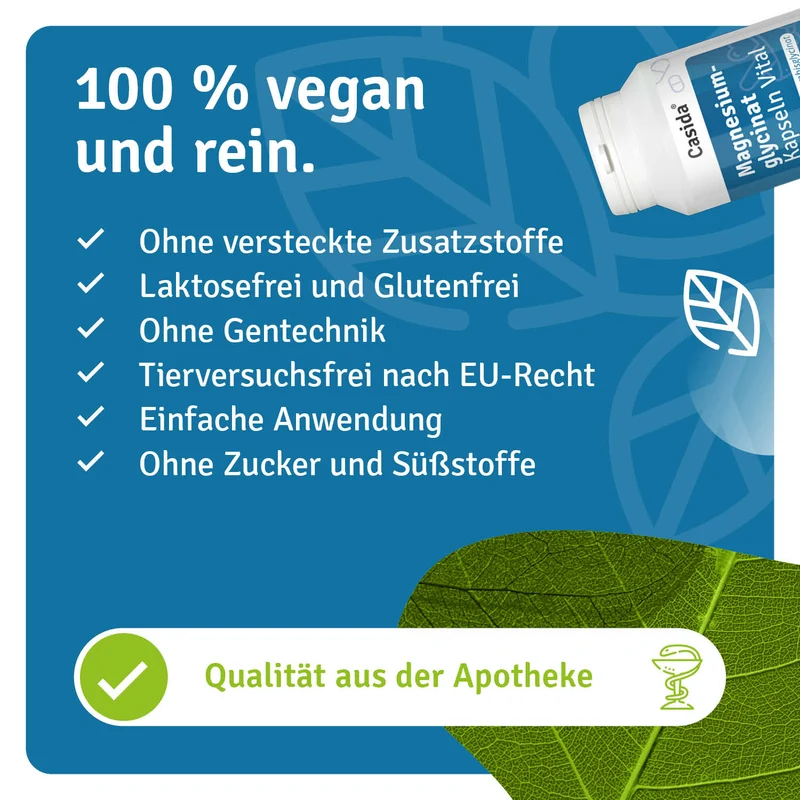 Magnesiumglycinat Kapseln Vital hochdosiert