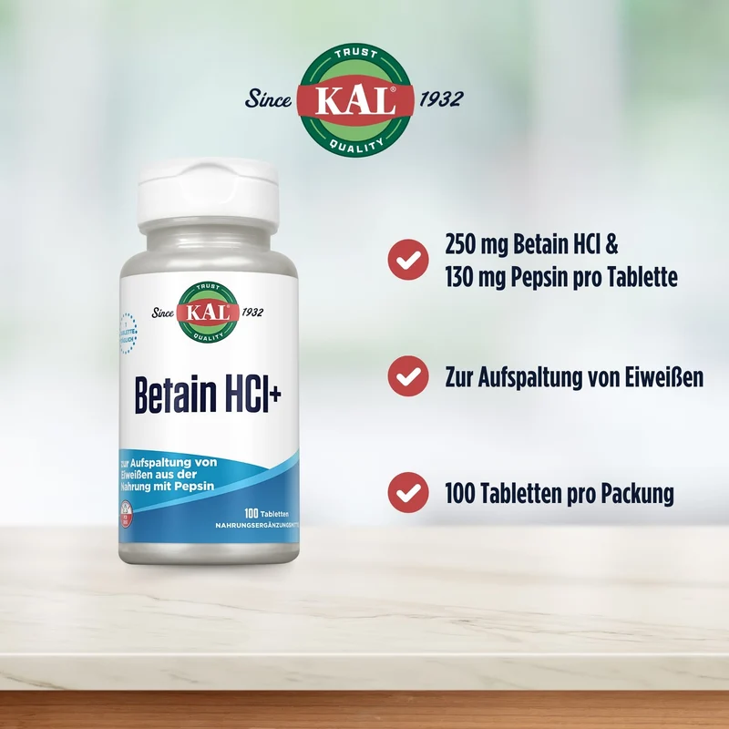 Betain HCl 250 mg