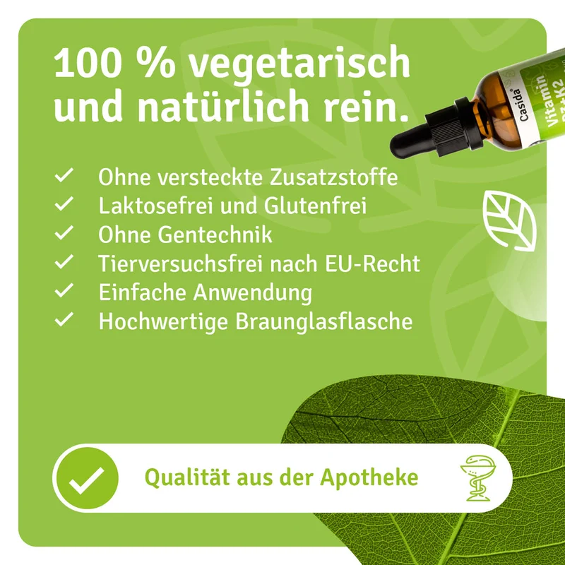 Vitamin D3 + K2 Tropfen 50 ml Vegan - B2B