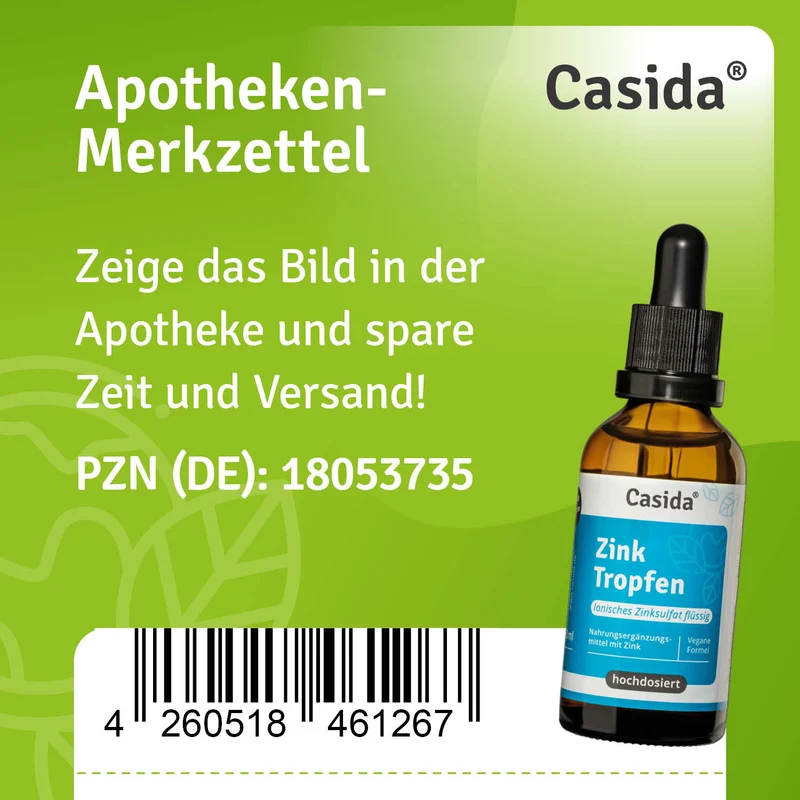 Zink Tropfen - Ionisches Zinksulfat