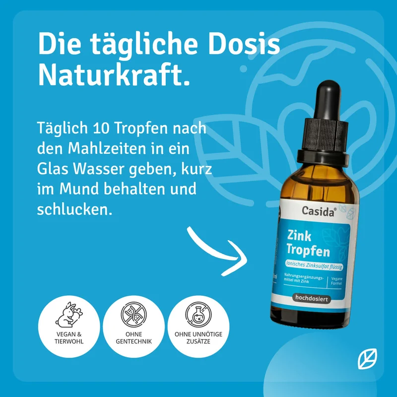 Zink Tropfen - Ionisches Zinksulfat