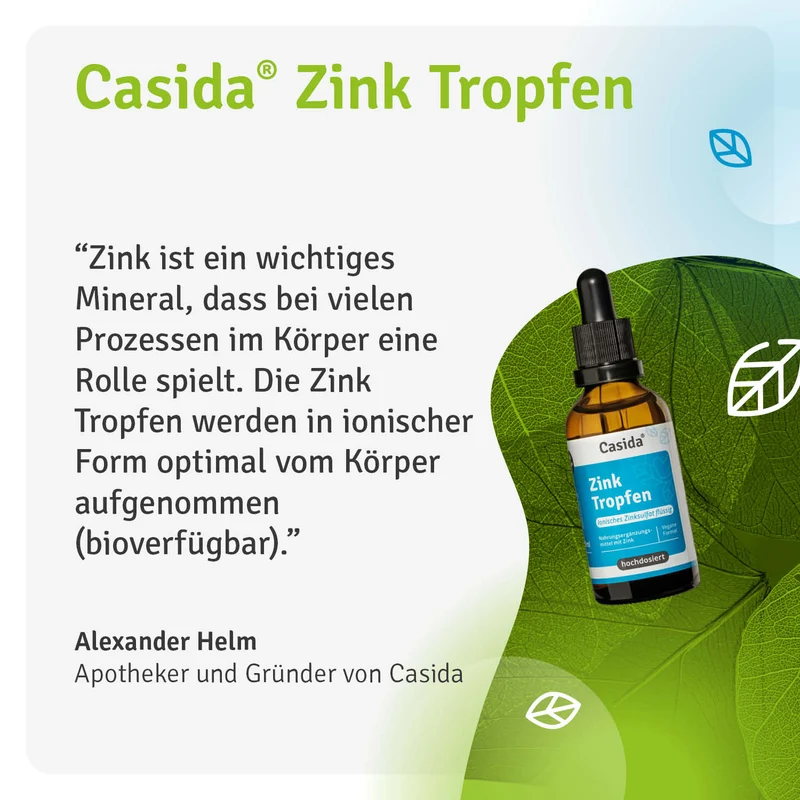 Zink Tropfen - Ionisches Zinksulfat