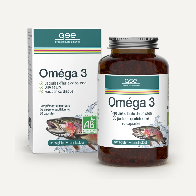 Gélules d'huile de poisson oméga 3 (bio)