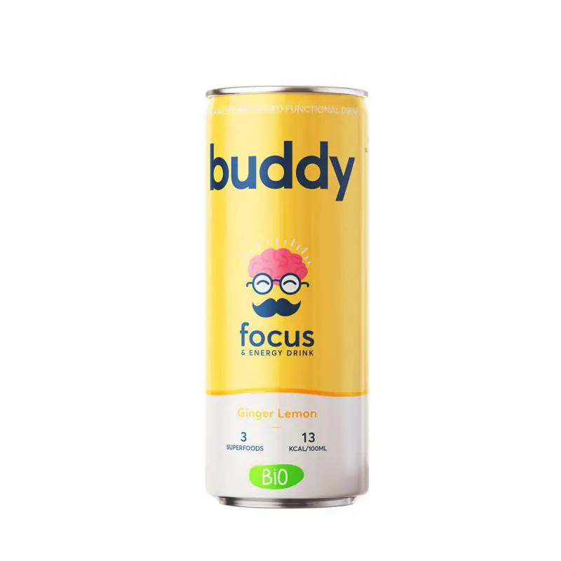 Buddy Drink ginger & lemon biologisch 250 ml