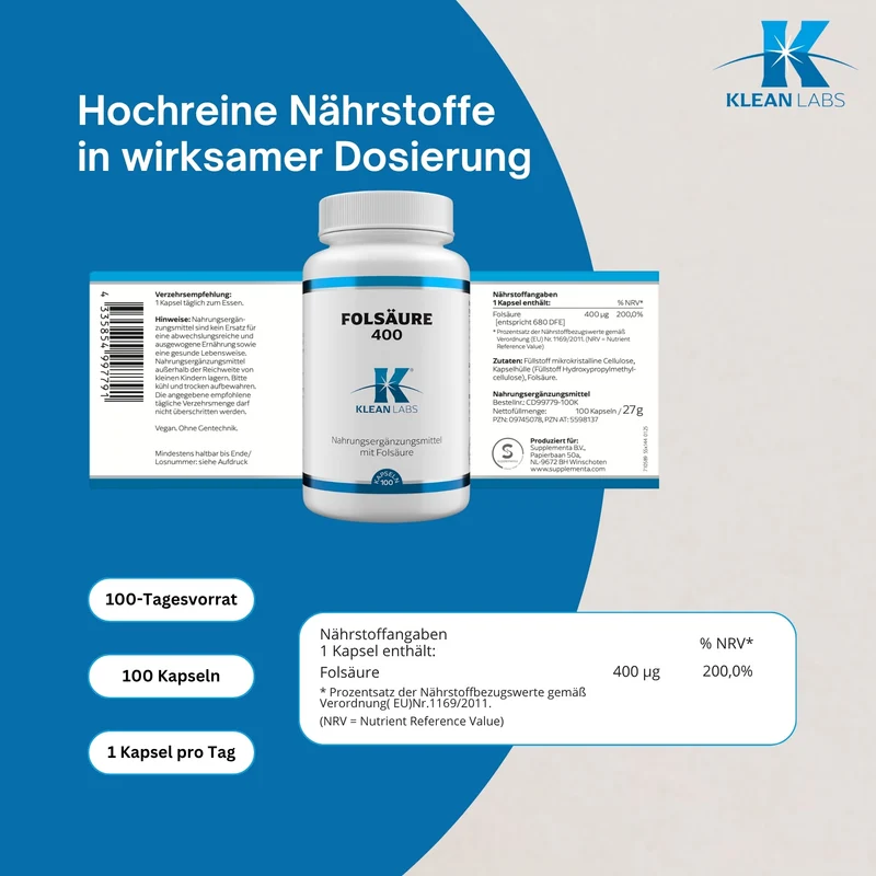 Folsäure 400 µg