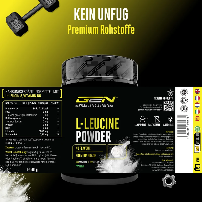 L-Leucin Pulver