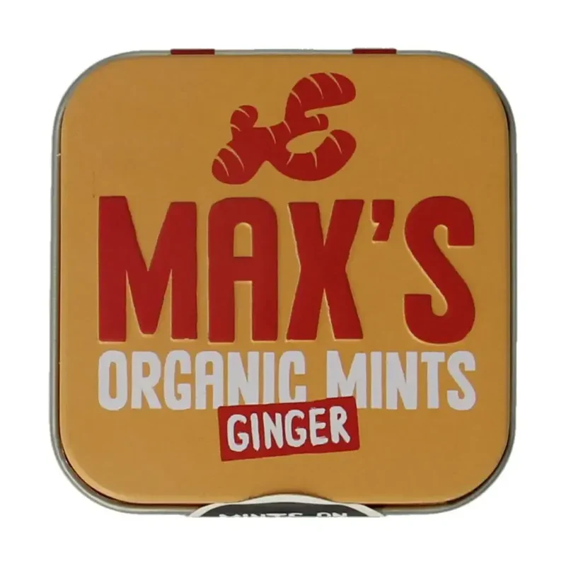 Max Mints Ginger blikje vierkant 35 gram